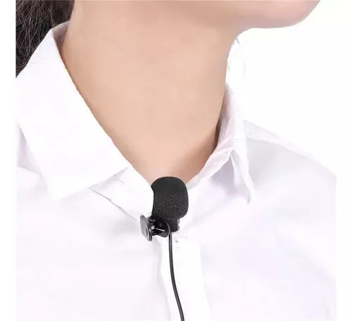 🎤 Micrófono de Solapa Tipo C – Lavalier Profesional para Android y USB-C | Color Negro