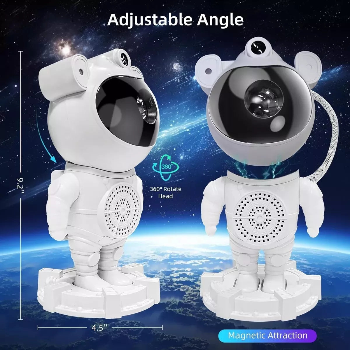 🚀 Lámpara Astronauta con Luces RĂtmicas – ¡Ilumina tu Espacio con Estilo Futurista! 🌌