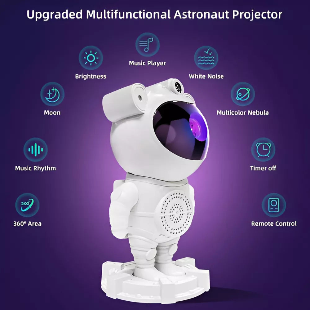 🚀 Lámpara Astronauta con Luces RĂtmicas – ¡Ilumina tu Espacio con Estilo Futurista! 🌌