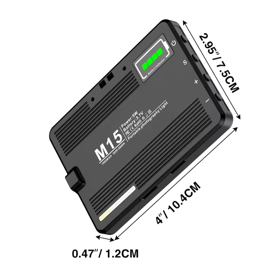 ! Luz LED Mini M15 para Cámara y Móvil + Iluminación Profesional en tu Bolsillo ¡
