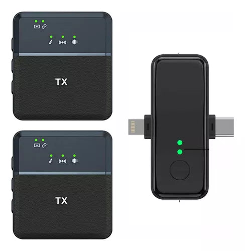 🎤 Micrófono Inalámbrico SX31 3 en 1 – 1.1 Alta Fidelidad, Plug & Play, Compatible con iPhone y Android