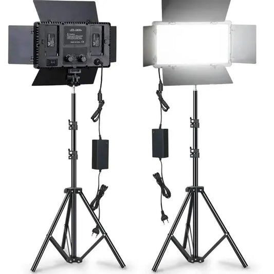 Panel de Luz Profesional 800 LED con Trípode – Luz Ajustable para Foto y Video